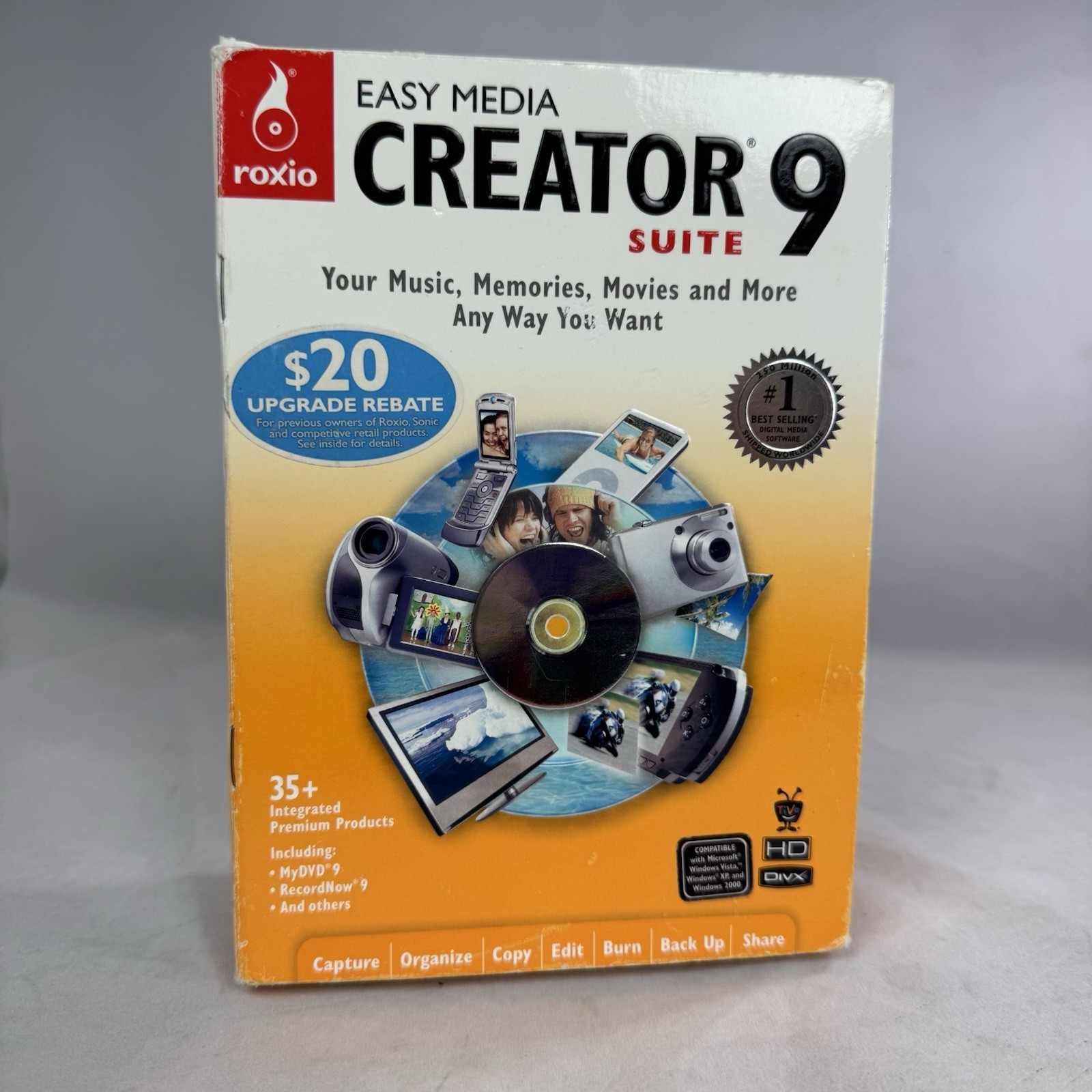 Roxio Easy Media Creator 9 Suite Multimedia Tools CD for Windows XP/2000 125