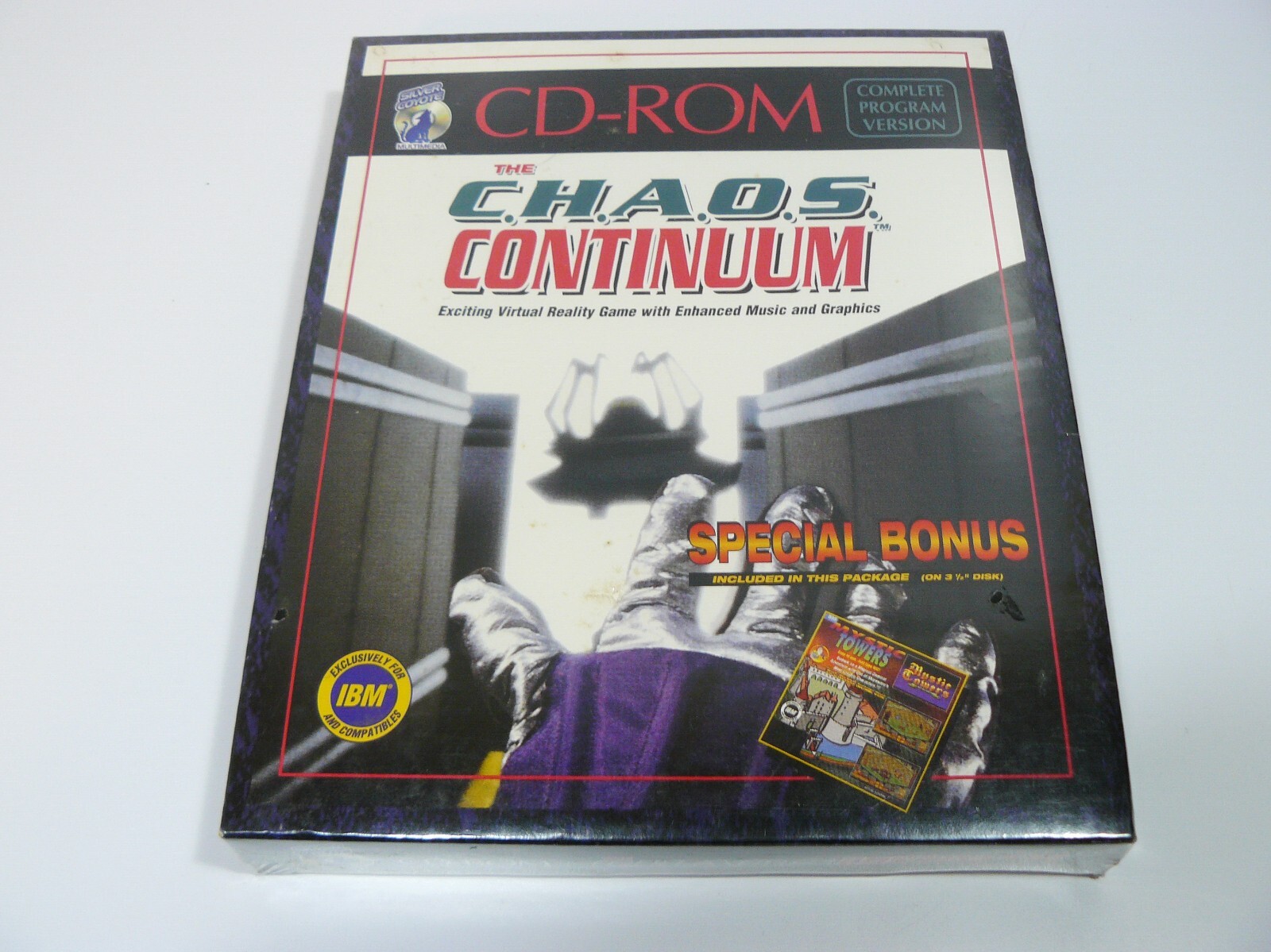 The Chaos Continuum CD ROM Sealed Big Box PC Game With Mystic Towers 3.5 Vintage