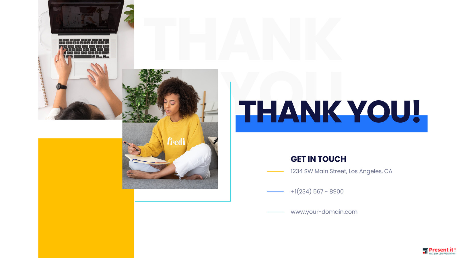 Thank You Ppt Infographic Template