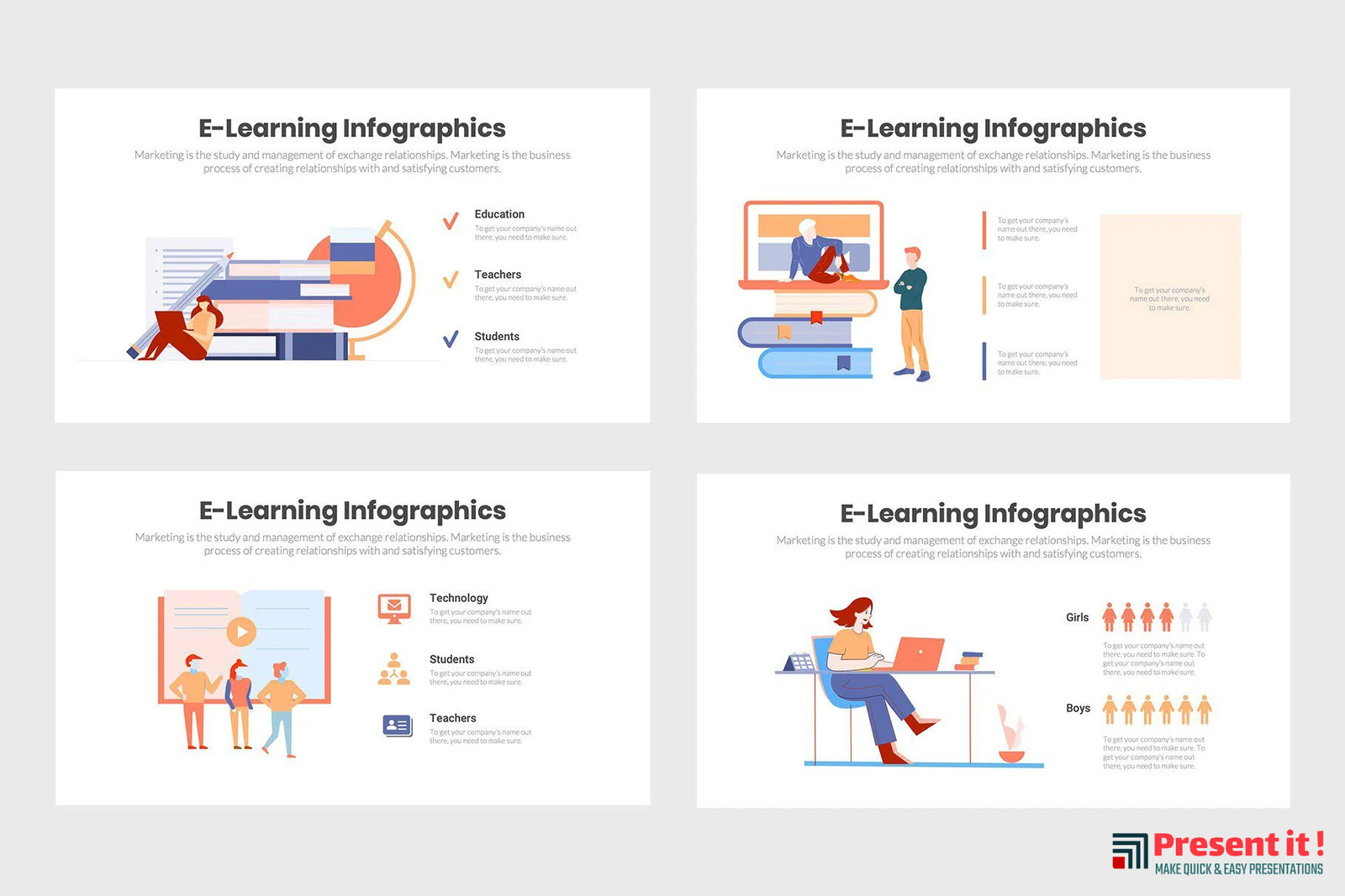 E-Learning Infographics Template