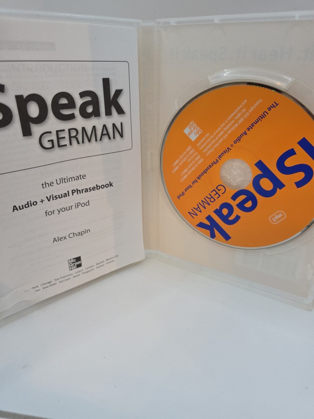 iSpeak German Phrasebook MP3 CD For Your Ipod Audio + Visual 2007 Booklet