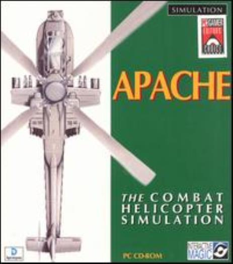 Apache + Manual PC CD pilot helicopter cockpit war escort fly simulation game!