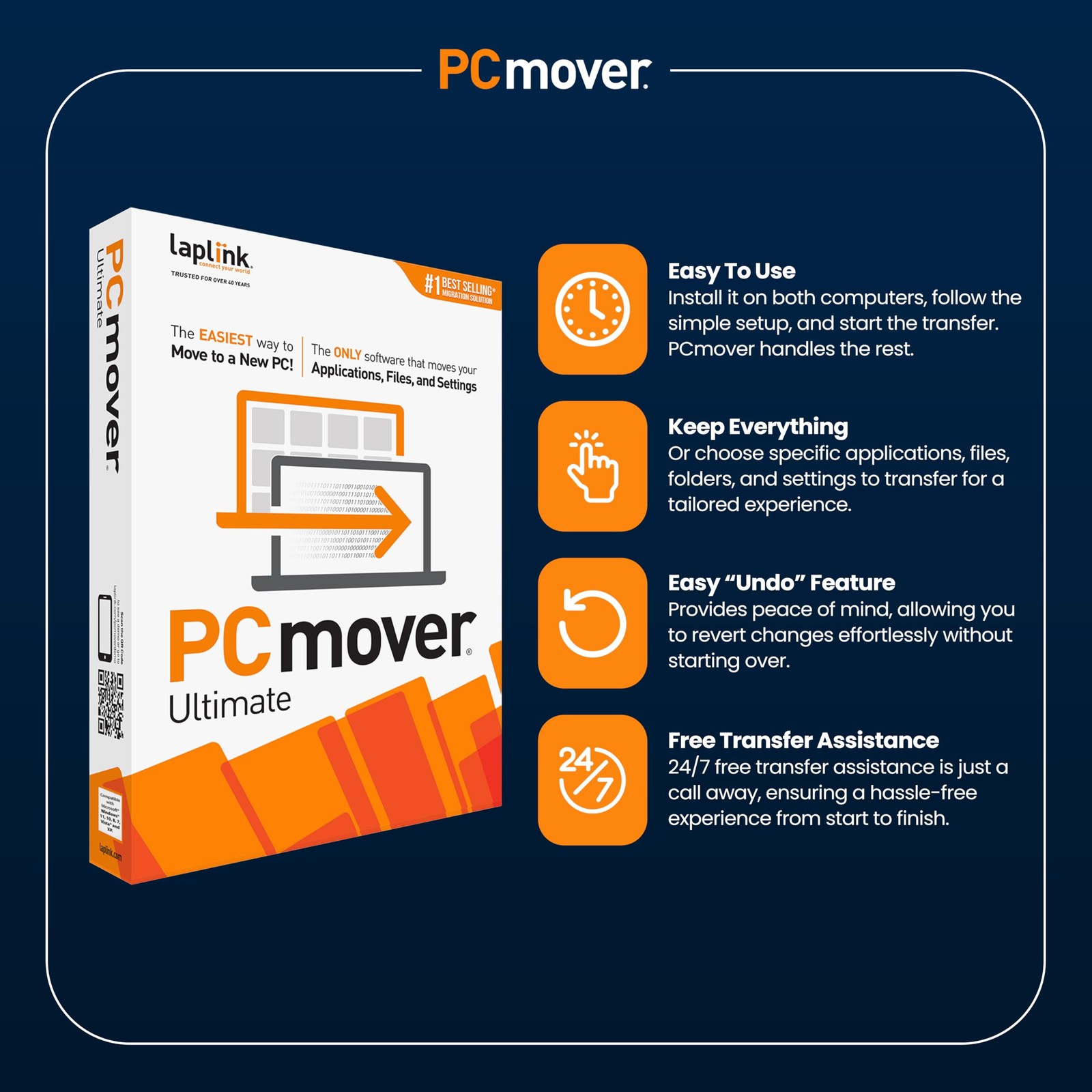 Laplink PCmover Ultimate 11 – Migration of your Applications, Files and White