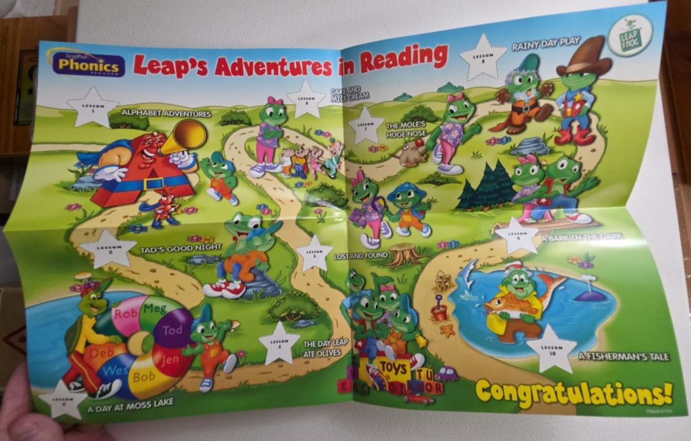 LeapFrog Phonics Storybook & Cartridge LeapPad Learn Letters and Letter Sounds
