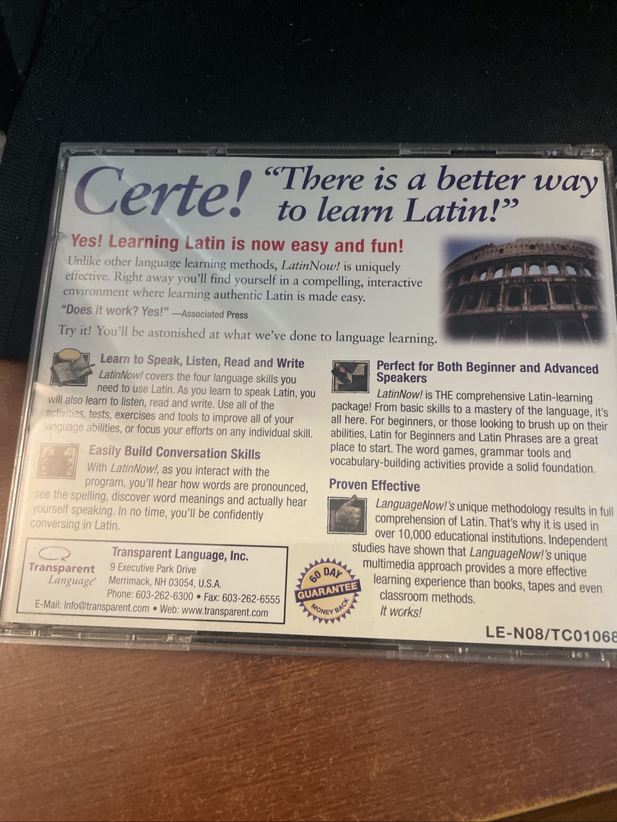 Learn Latin Now – Version 8 Master Program CD-ROM Plus Bonus CD