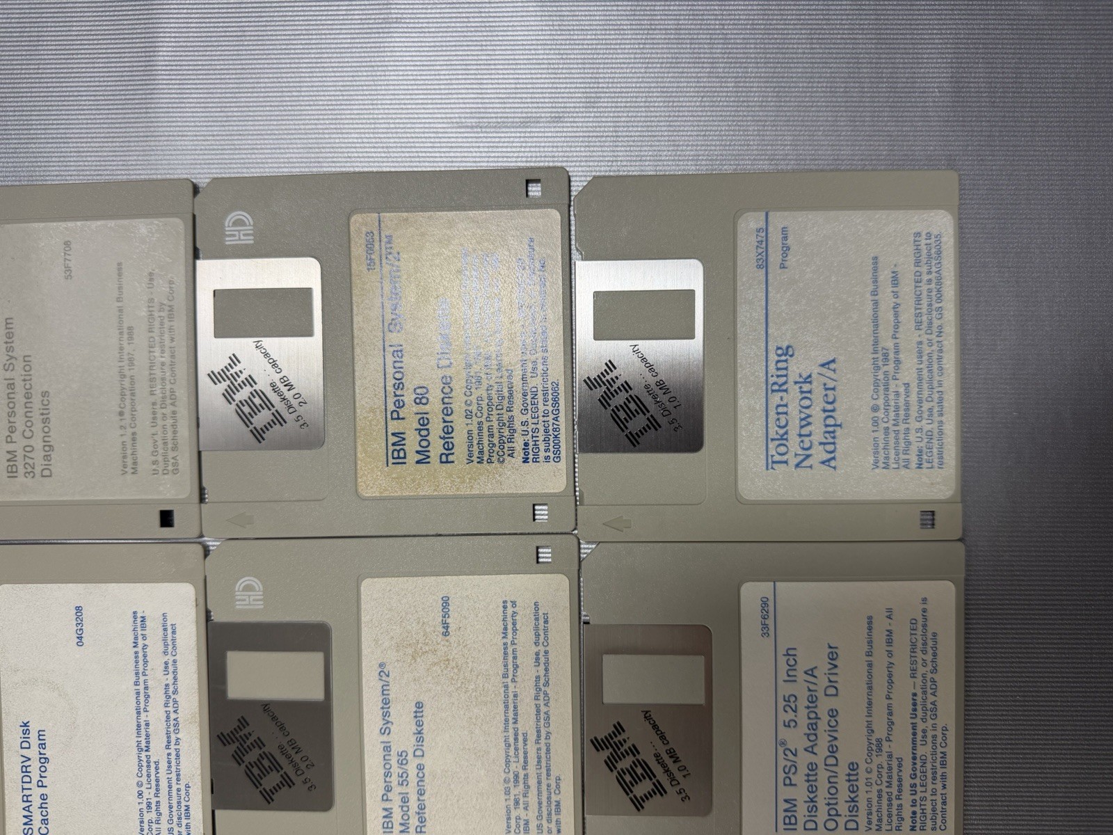 Vtg IBM Computer Floppy Disk Diskette Lot of 45 Software Drivers Programs Guide