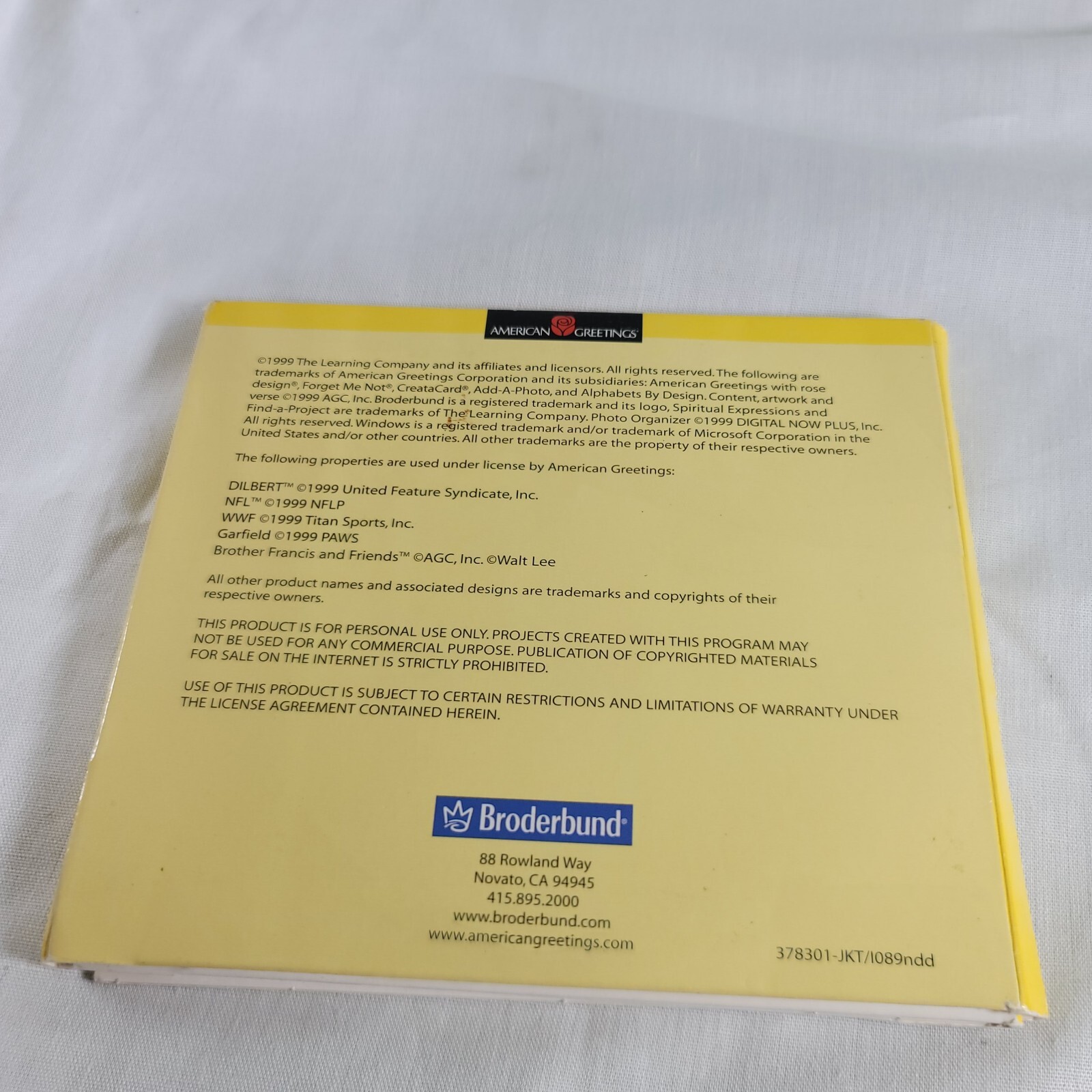 Broderbund American Greetings Crafts #2 3 Cds Inside made for Windows 95, 98, NT