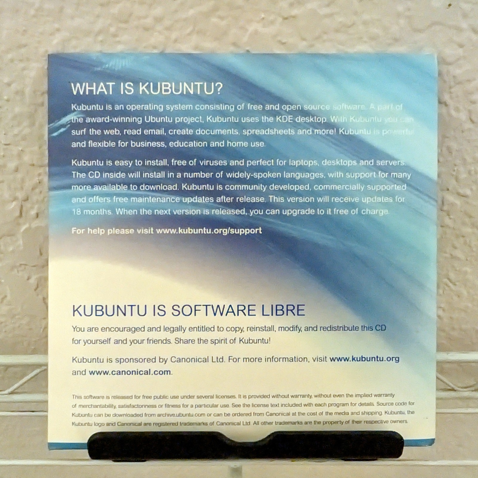 Kubuntu 8.10 Install Disc (2008) *Genuine* Ubuntu