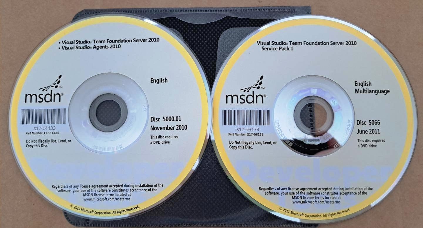 Microsoft Visual Studio Team Foundation Server 2010 & Agents & SP1 w/ License