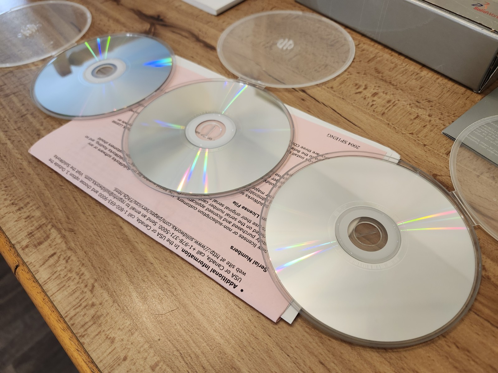 Solidworks Office Professional 2004 3D CAD Software 3 Discs No Key