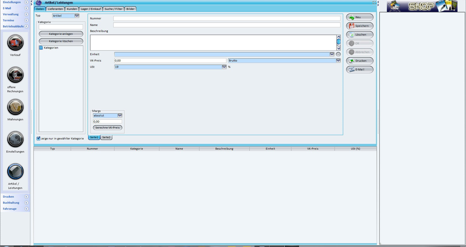 Vehicle Invoice Software, Software Workshop, Program Auto Repair Shop – Unlimited!