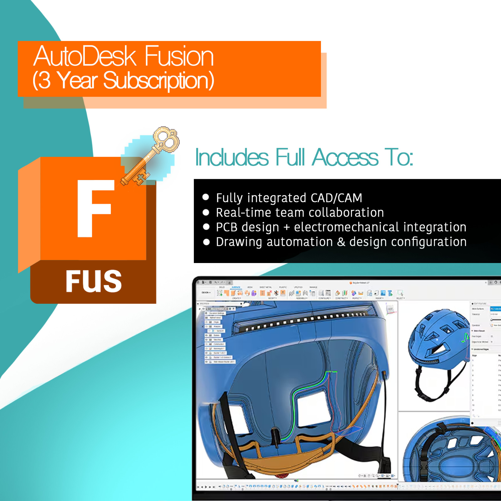 Autodesk Fusion/360 | 2026 | (3 Year Subsciption)
