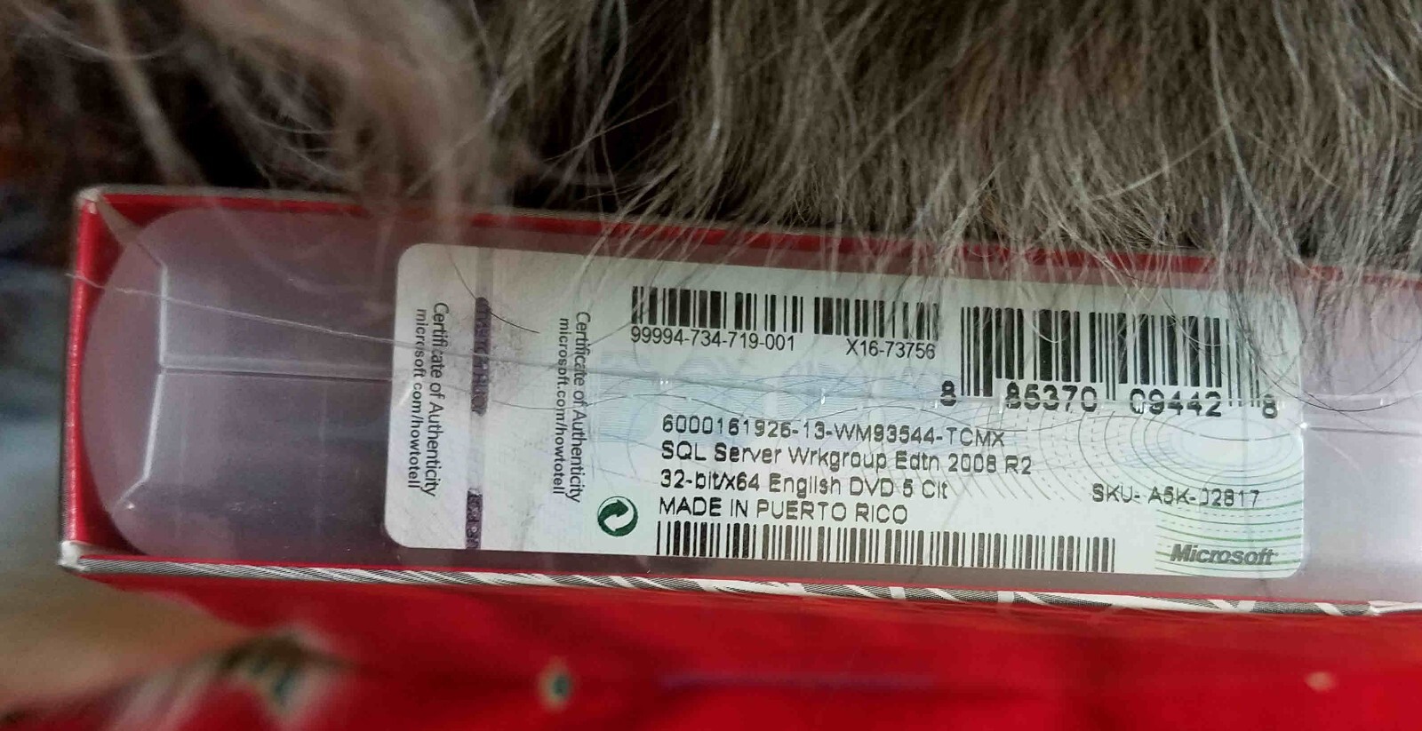 Factory Sealed – A5K-02817 Microsoft SQL Server 2008 R2 Workgroup 5 CAL