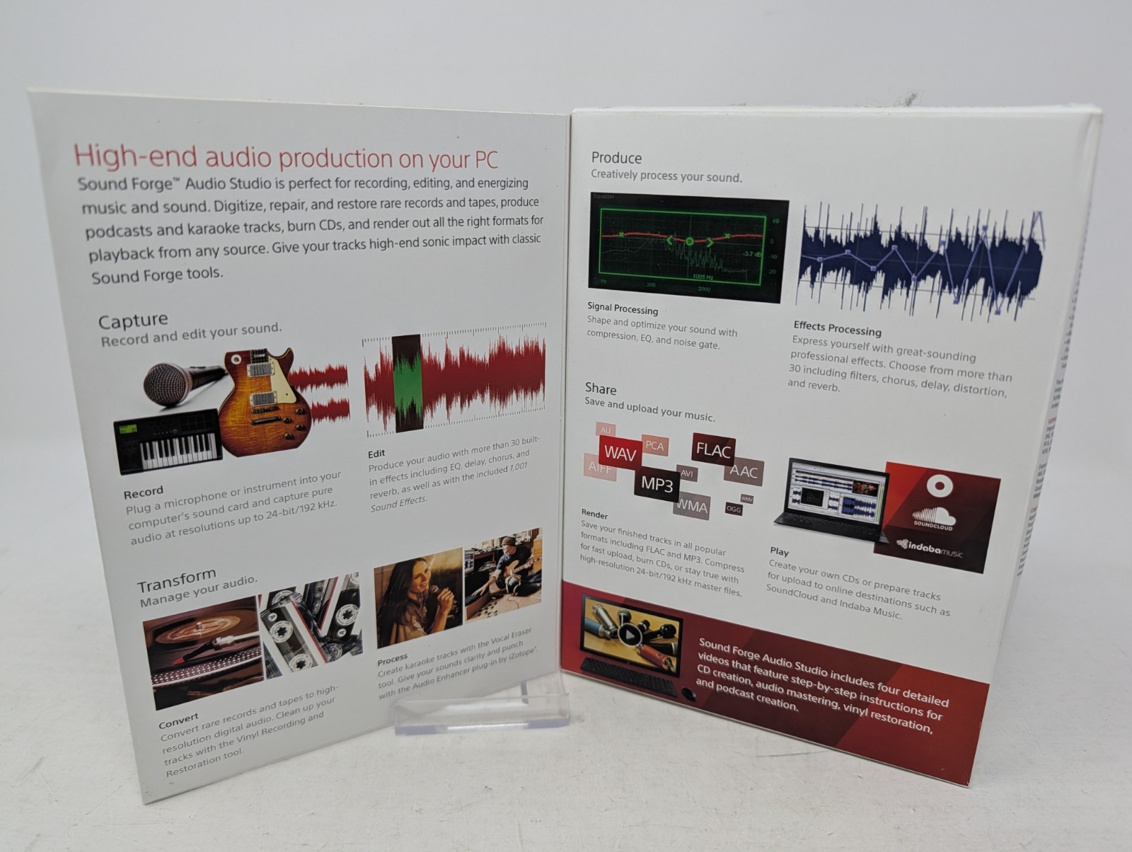SONY Sound Forge AUDIO STUDIO Version 10 – Windows 10+, DVD Software