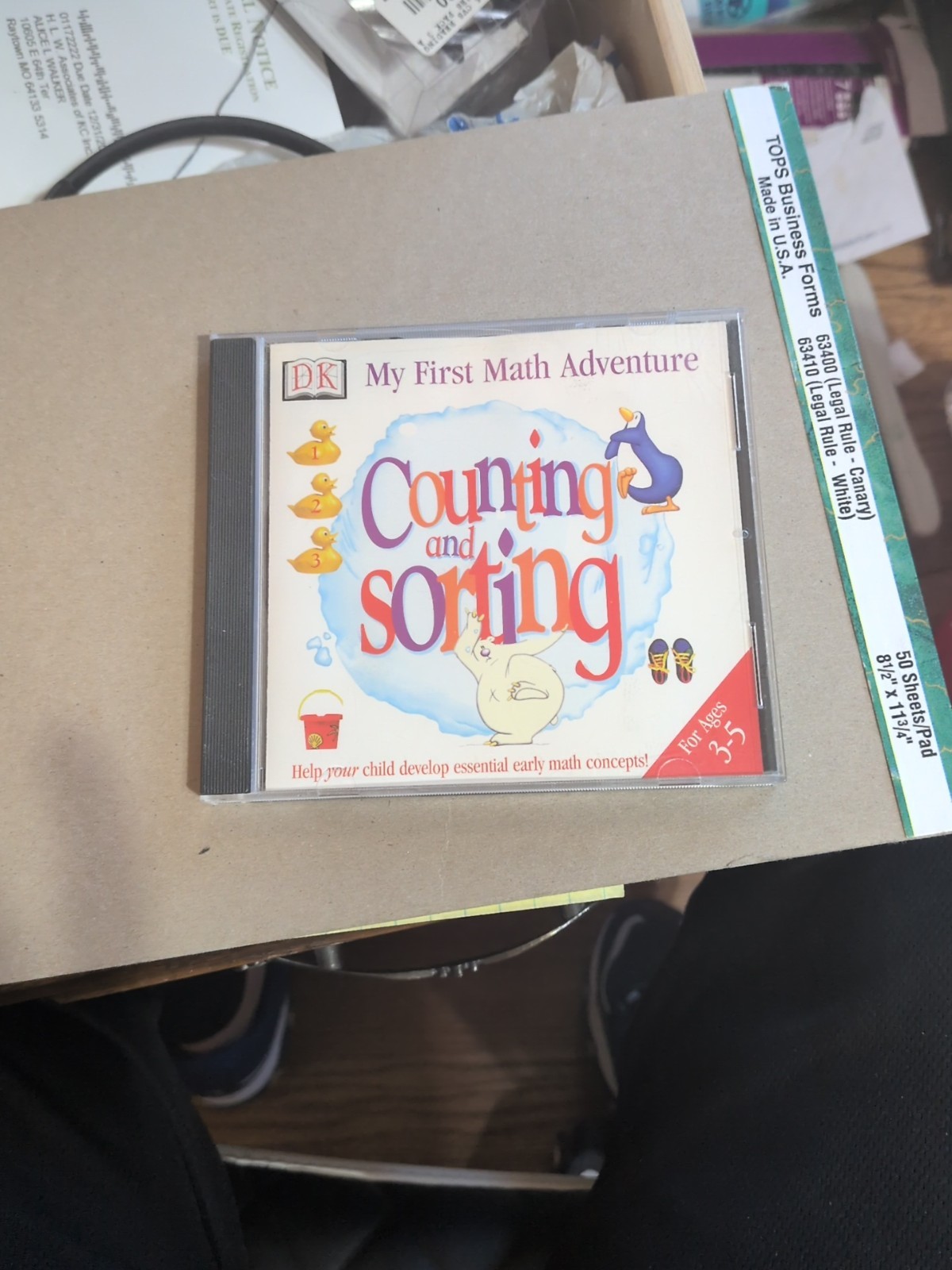 My First Math Adventure Sorting & Counting Pc Cd-Rom Windows Mac Early Learning