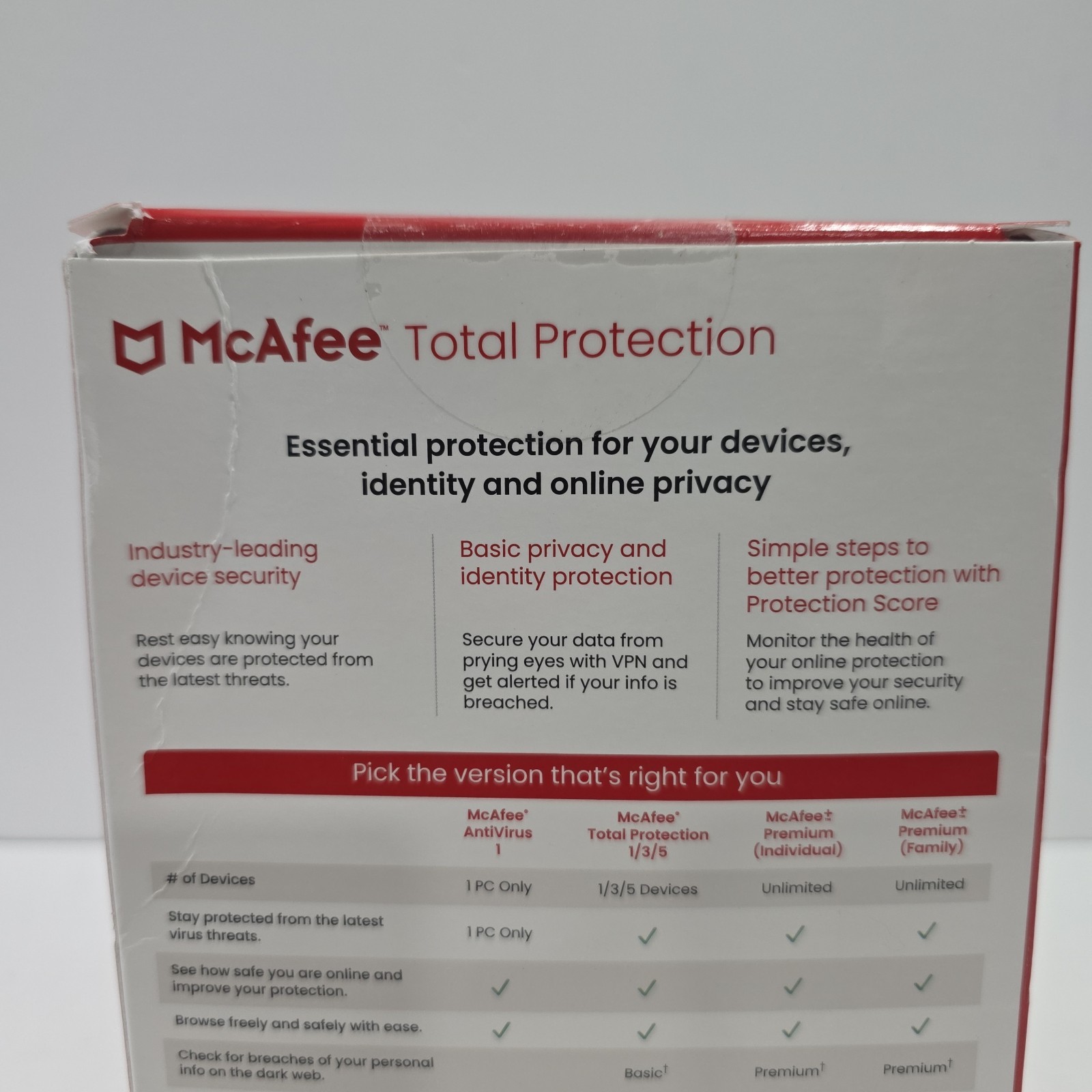 McAfee Total Protection for 3 Users Windows/Mac/Android/iOS