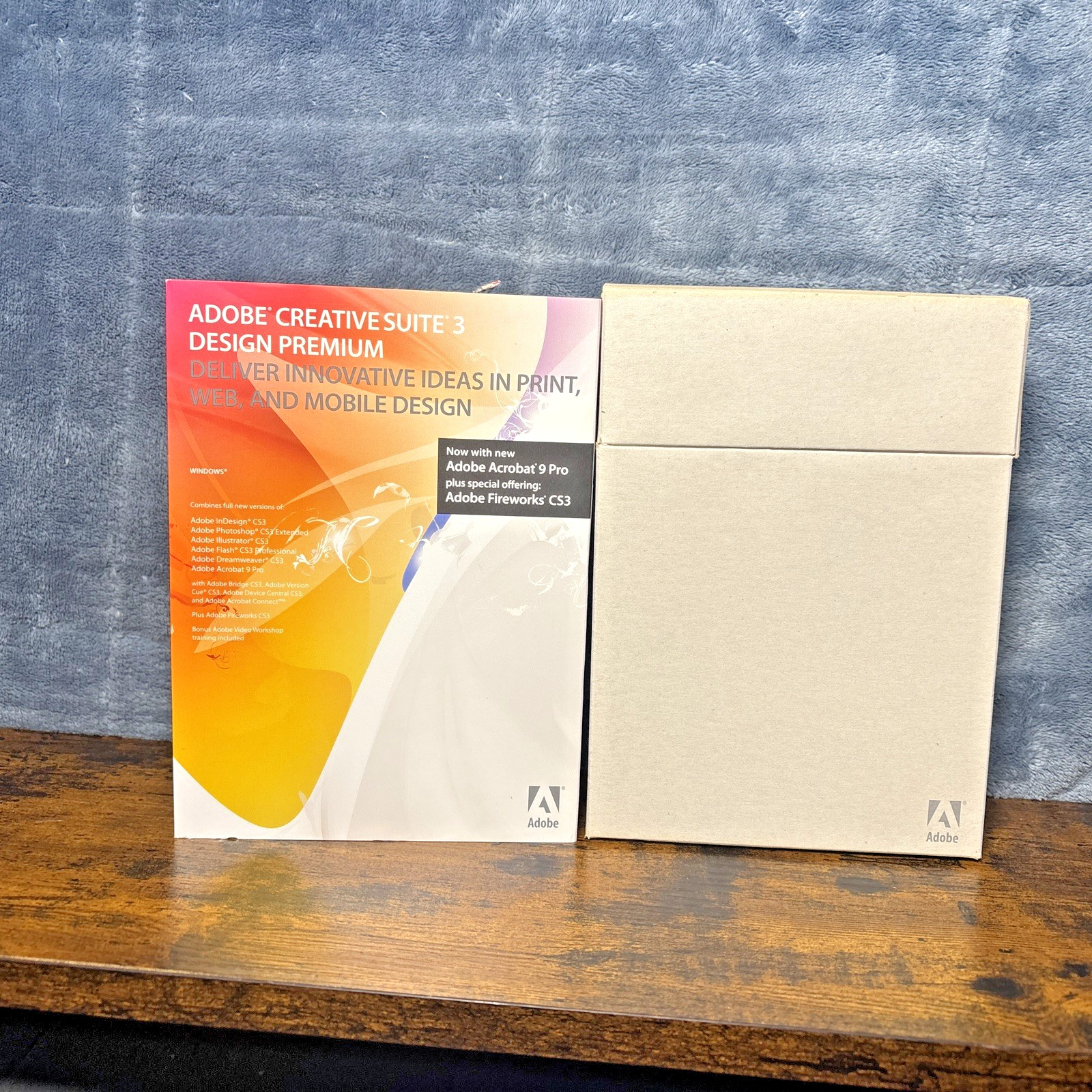 Adobe Creative Suite 3 Design Premium, 3 Disc Set, Box & Paperwork