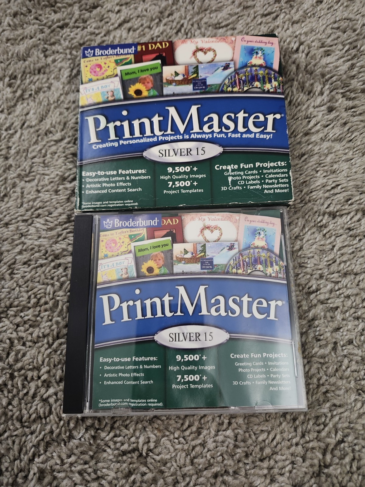 Broderbund PrintMaster 15 Silver (CD, 2004)