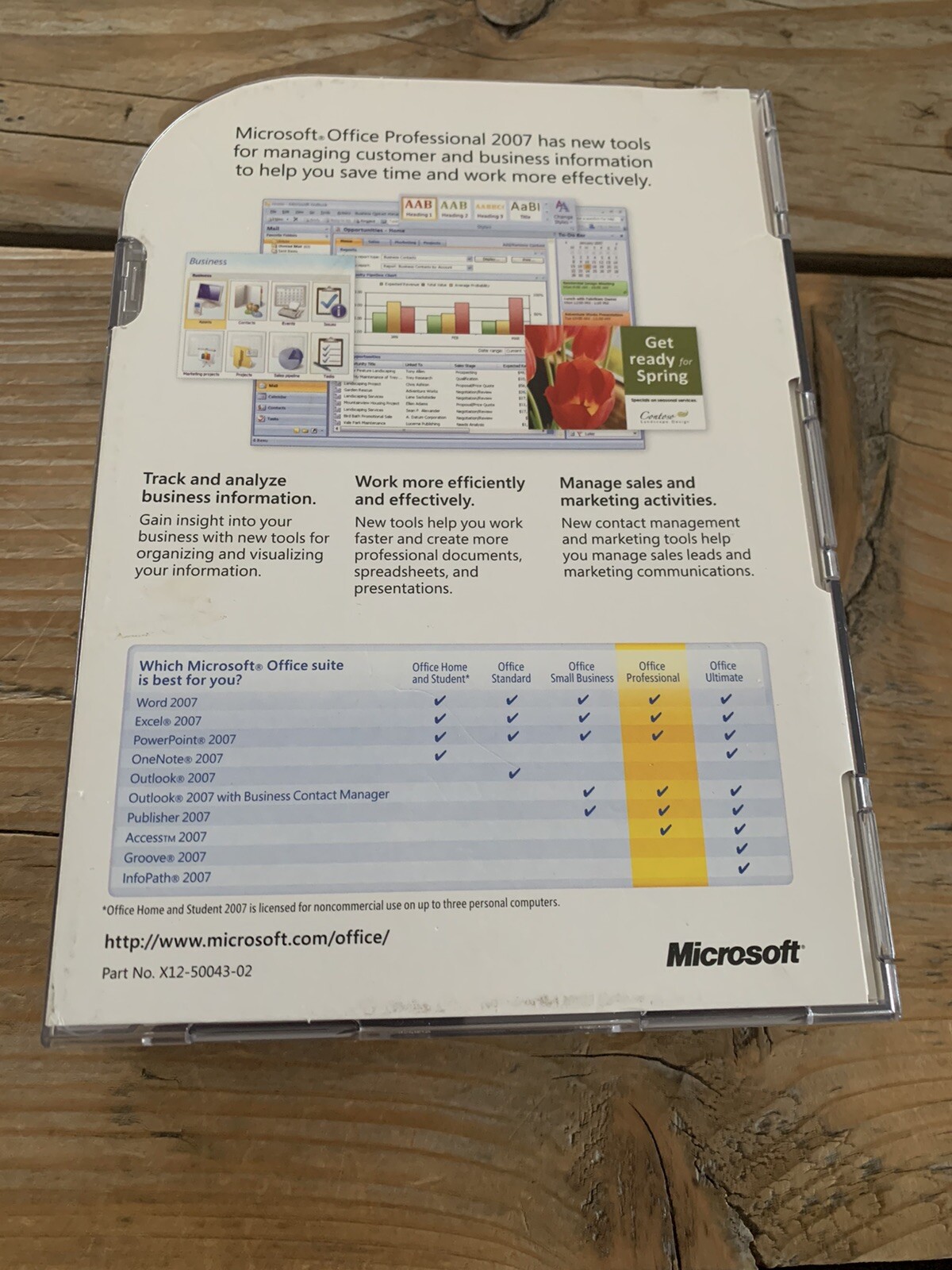 Microsoft Office Professional 2007, Retail, English with VAT Invoice