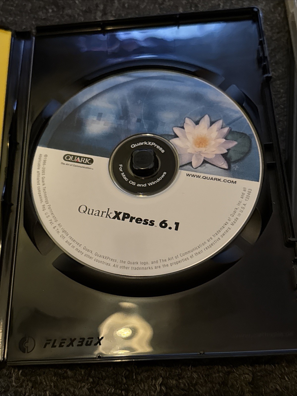 QUARK XPRESS 6.0 CD ROM SOFTWARE MAC OS 6.1 OSX 10 Express Design Educational