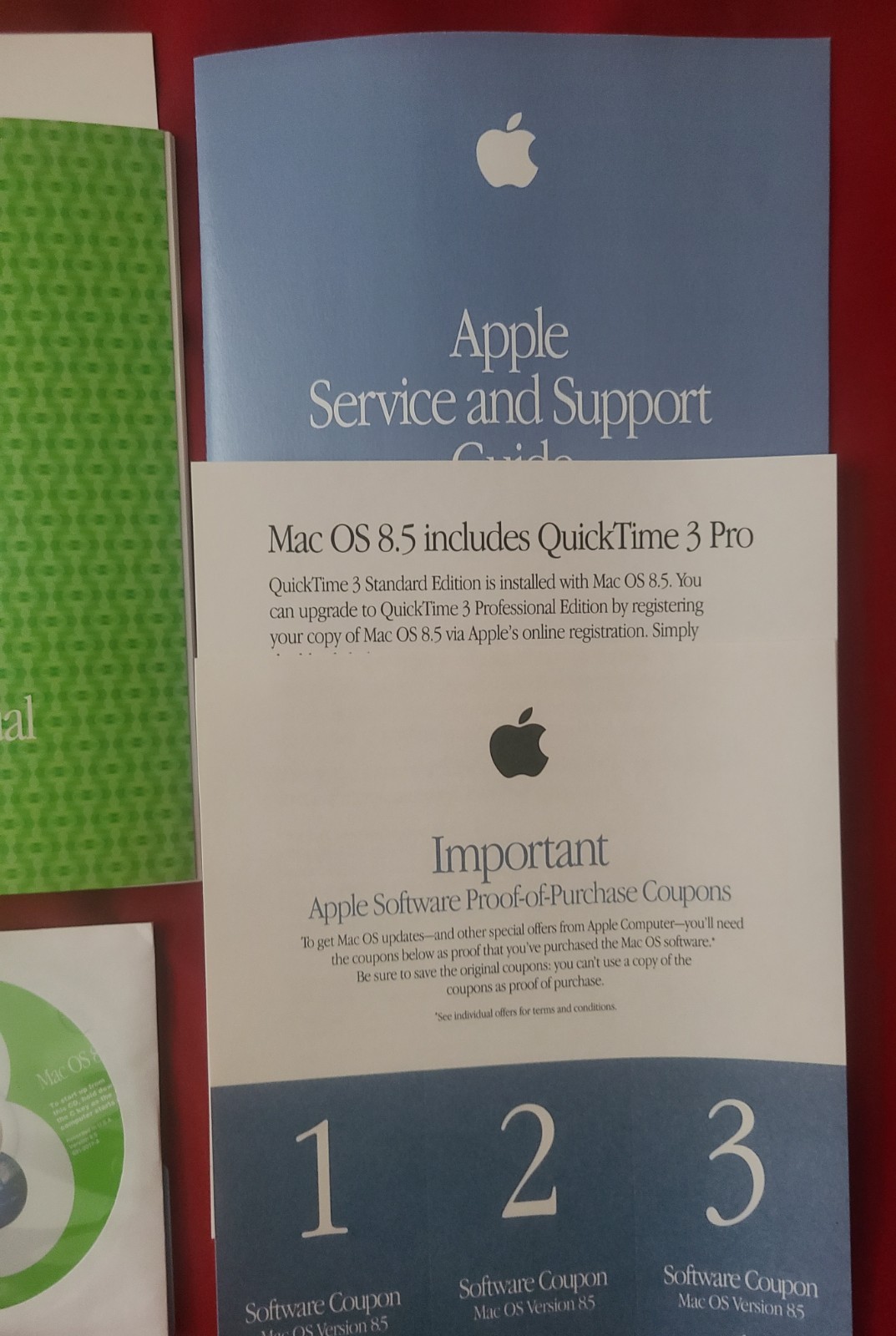 Apple Mac OS 8.5 Operating System – Big Box Retail (CD-ROM, 1998) with Manuals