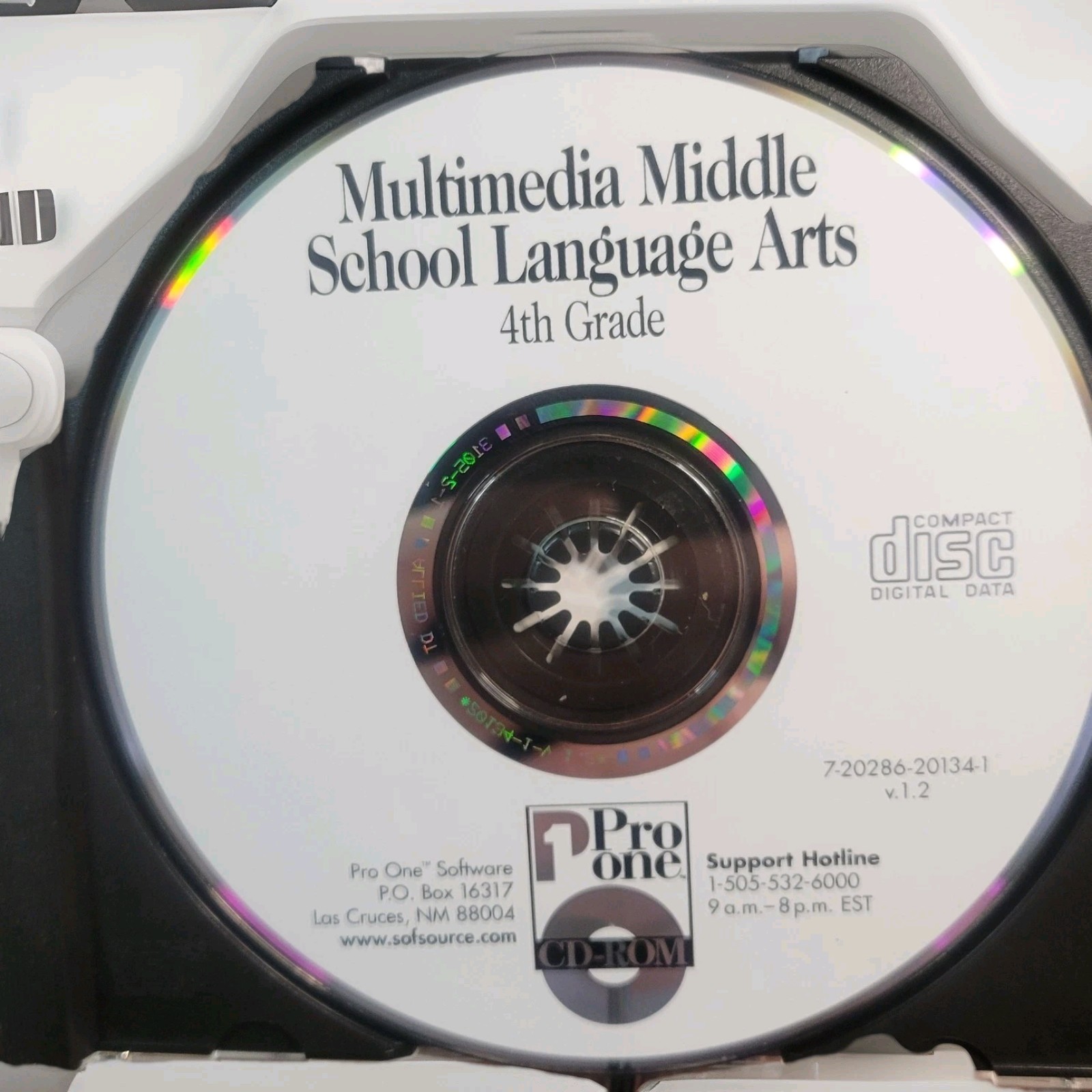 New Grade 4Middle School Language Arts PC CD-ROM Software . Very Good Condition.