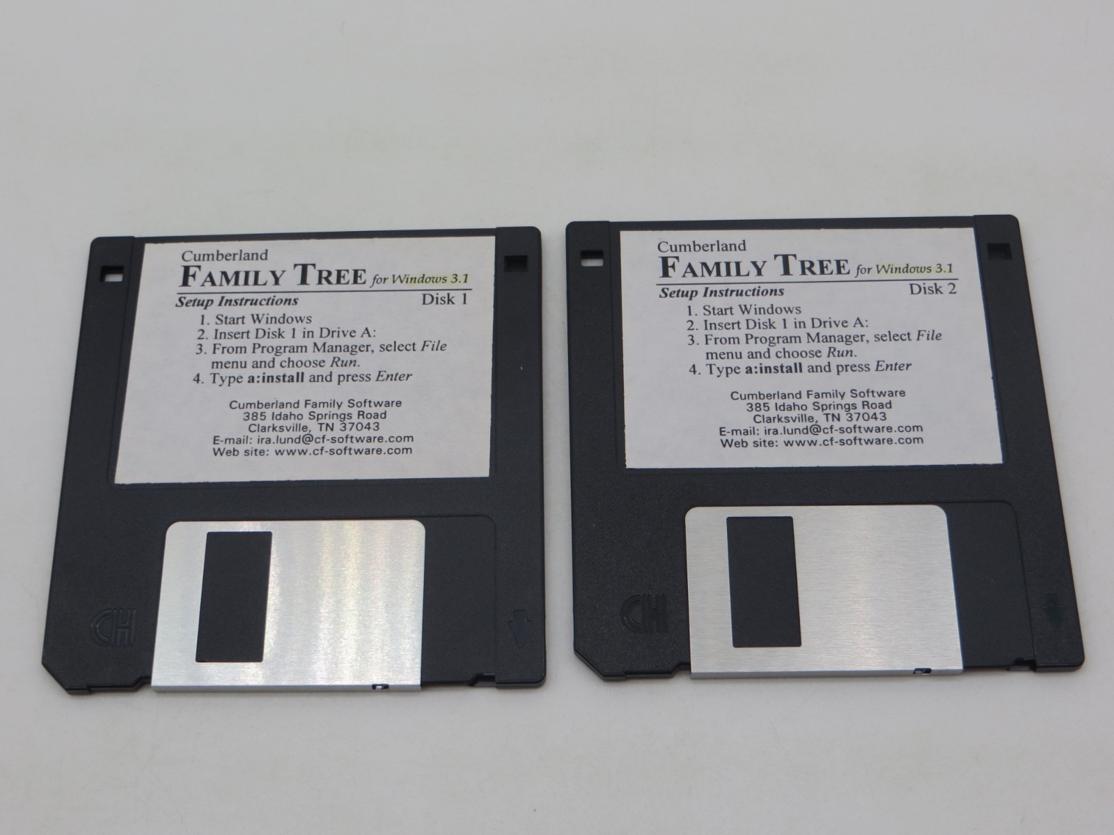 Cumberland FAMILY TREE for Windows 3.1 3.5″ Floppy Disks computer program