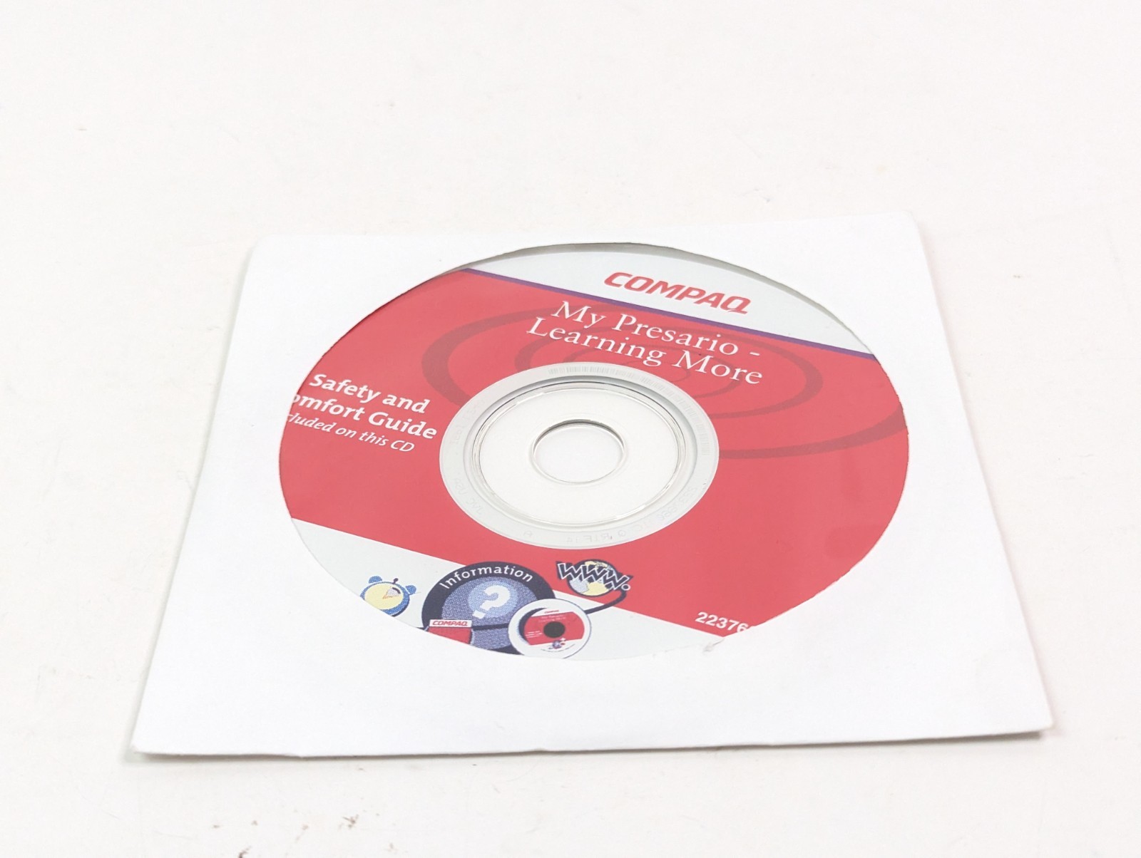 COMPAQ (223766-001) My Presario Learning More Safety & Comfort Guide CD-ROM New