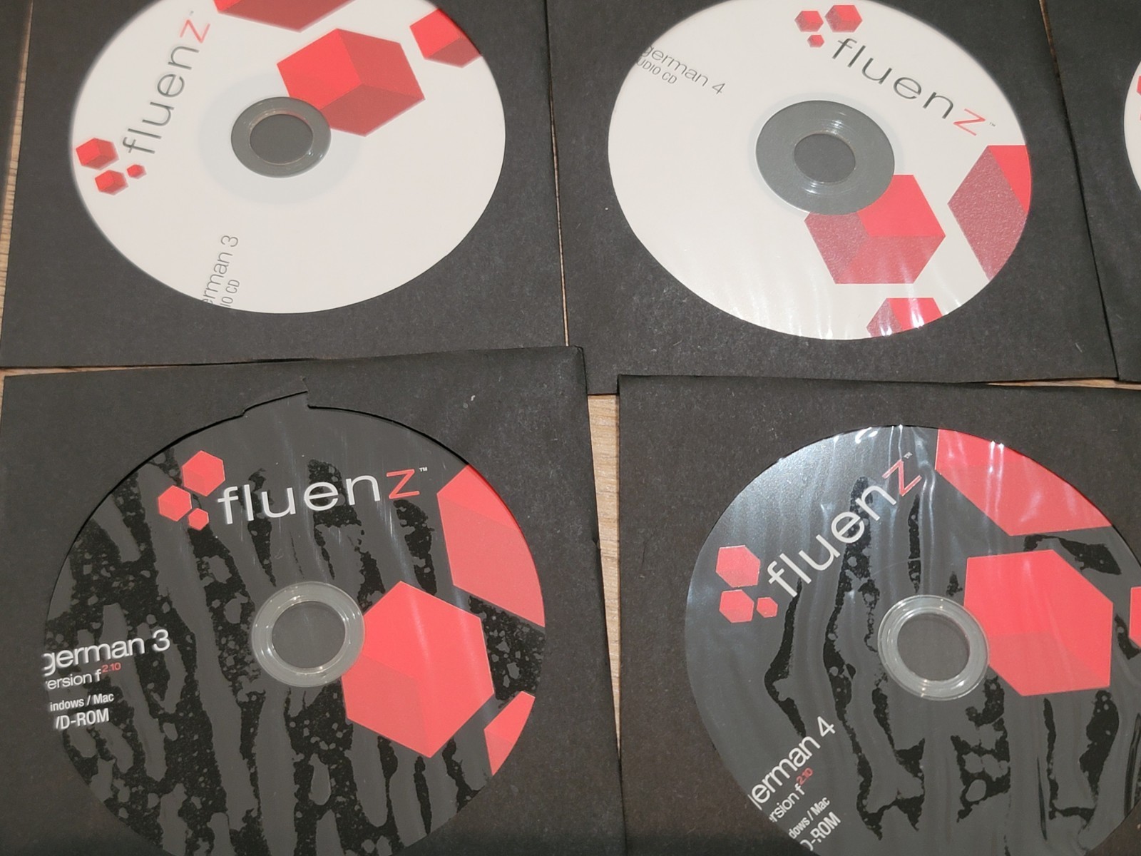 Learn German: Fluenz German Language 5 DVD & 5 CD Mac / PC NEW OPEN BOX