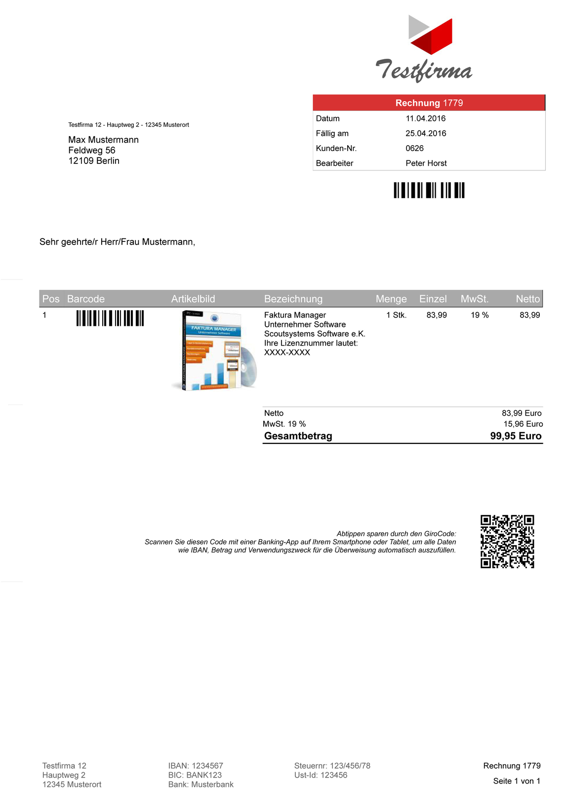 Invoice program invoice business software program network winner test, comparison