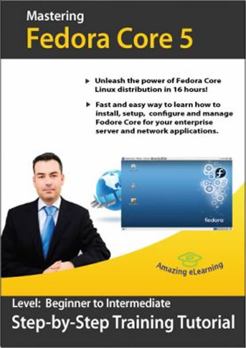Learn Linux Fedora Core 5 Interactive Training CD Course