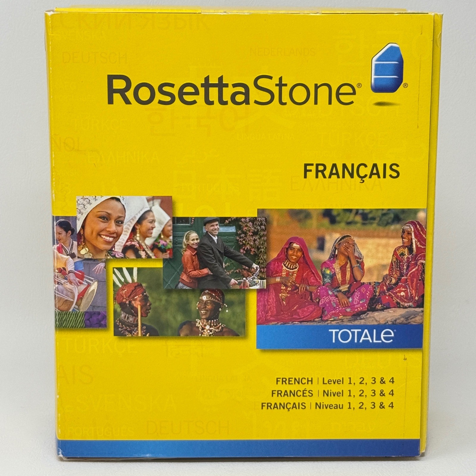 Rosetta Stone French Totale Ver 4 Levels 1 2 3 & 4 Set Windows Mac SEALED