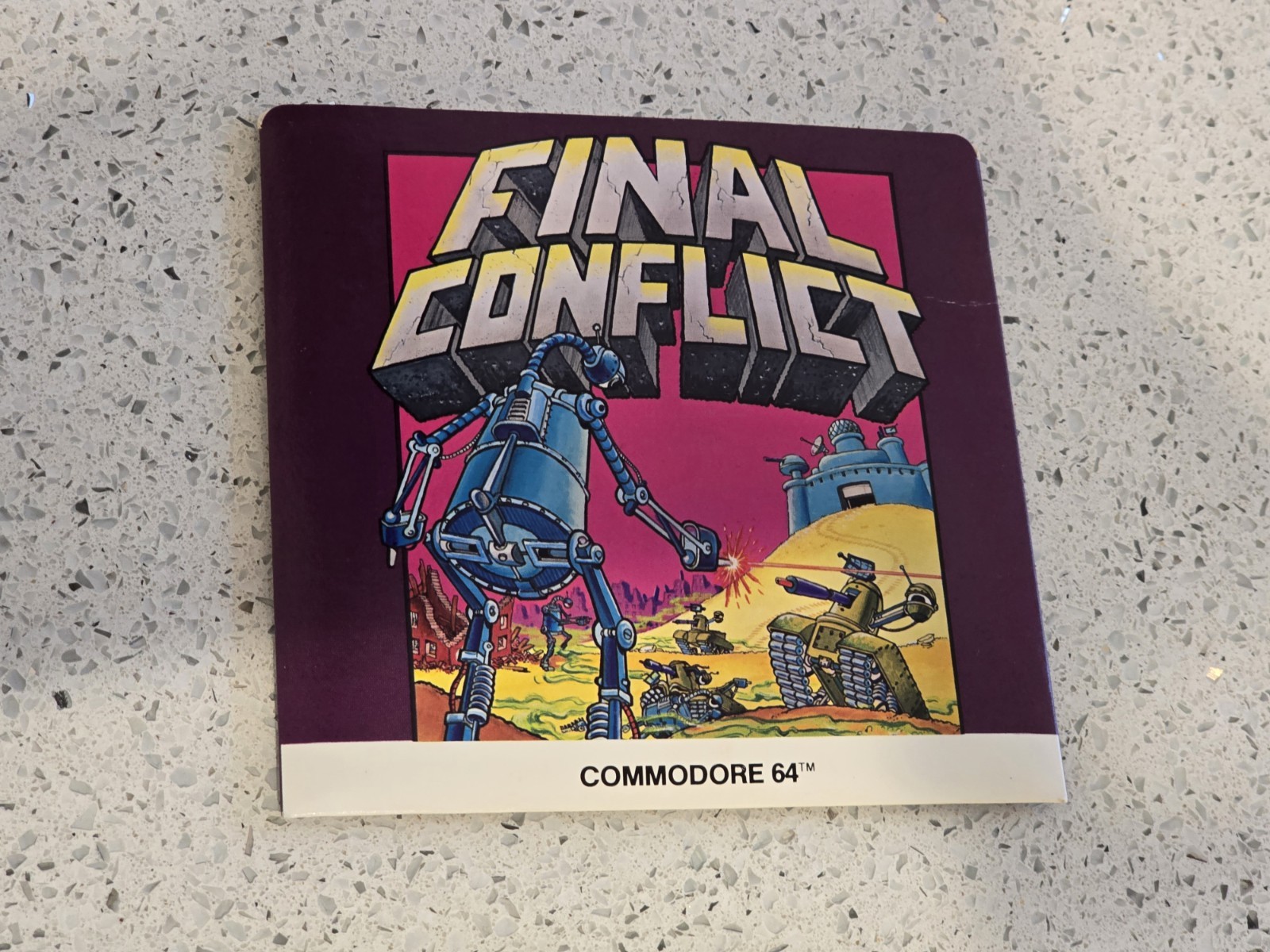 Commodore 64 Final Conflict Floppy 5.25″ disk Vintage Game 1980s