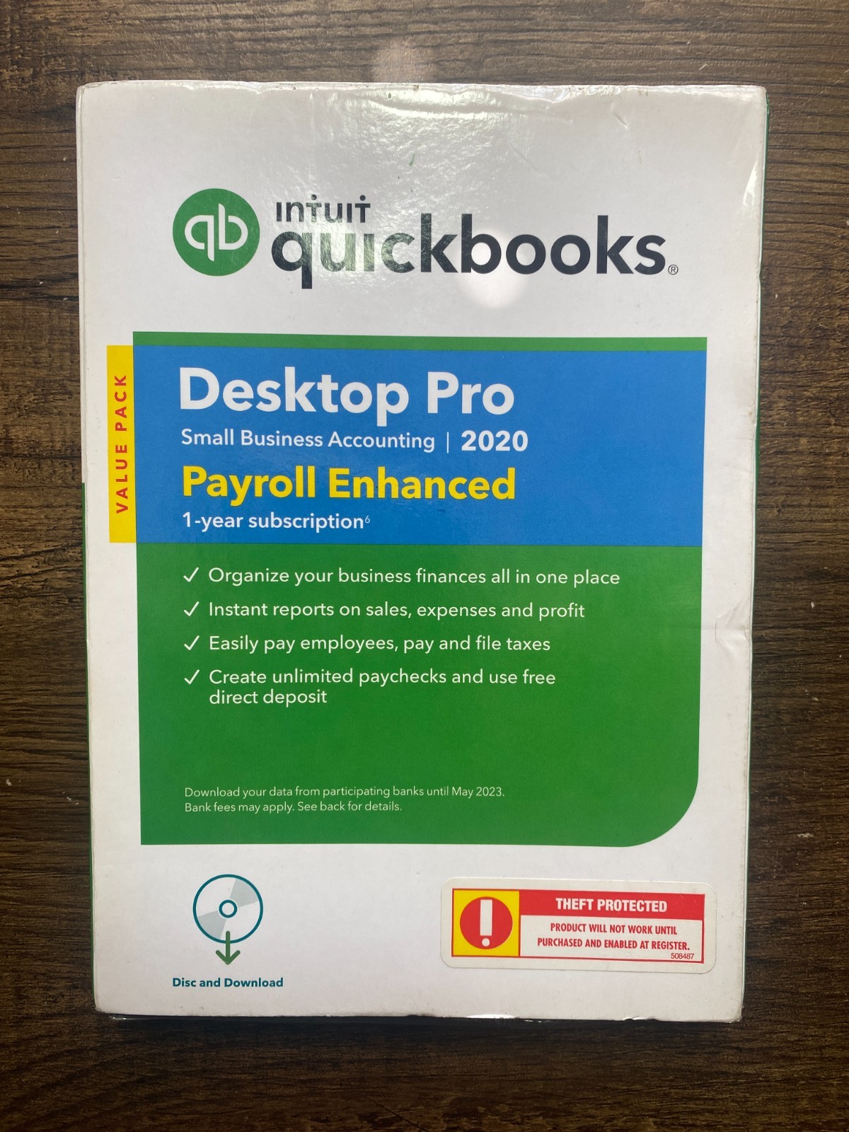 Quickbooks Desktop Pro 2020 Windows Payroll Enhanced – NO Subscription – Sealed