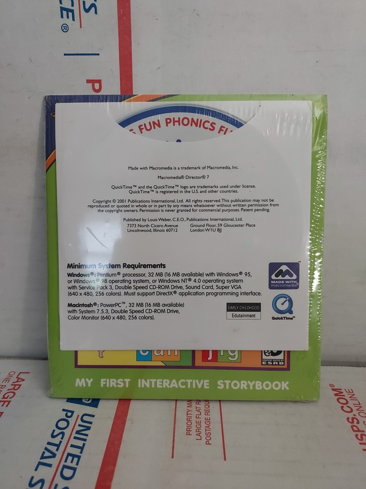 New Sealed Active Minds: Phonics Fun (CD-Rom, 2001, Macromedia) – #176