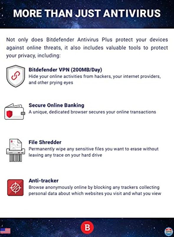 Total Security Antivirus & Internet Protection – 5 Devices, 2 Year Code