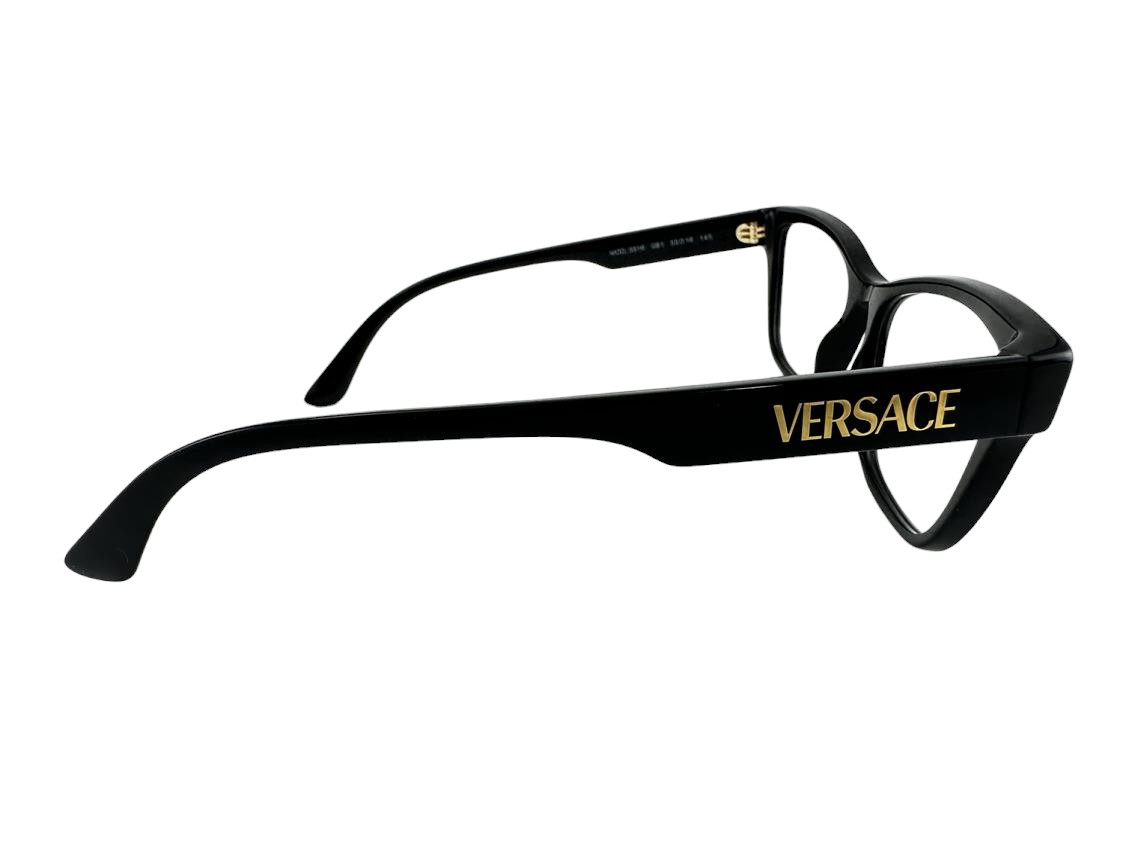Versace NEW Black Pillow Womens Fashion Frames 55-18-145 Eyeglasses VE3316