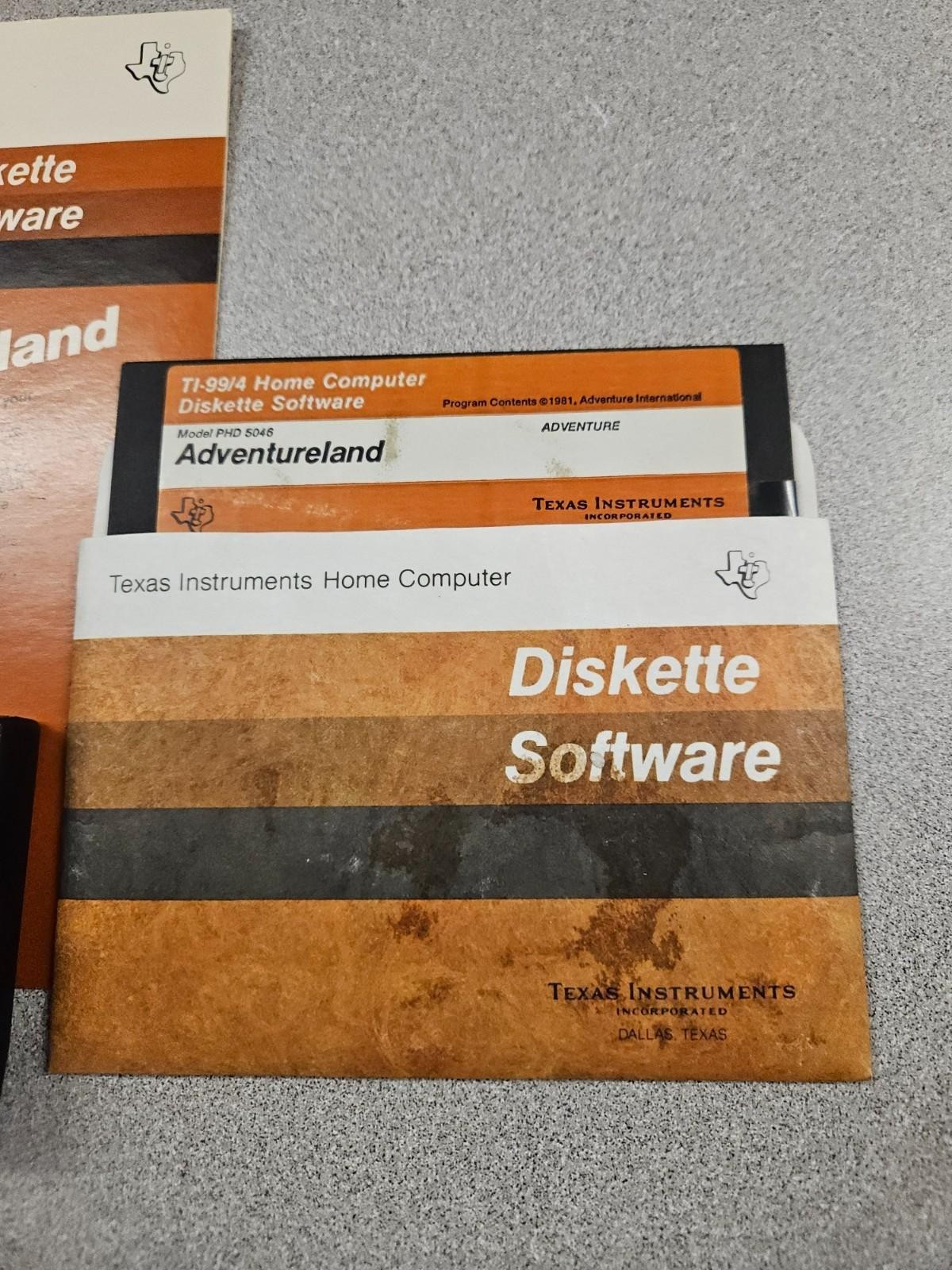 Adventureland (Cartridge, Disk and Manual) by Texas Instruments for TI-99/4