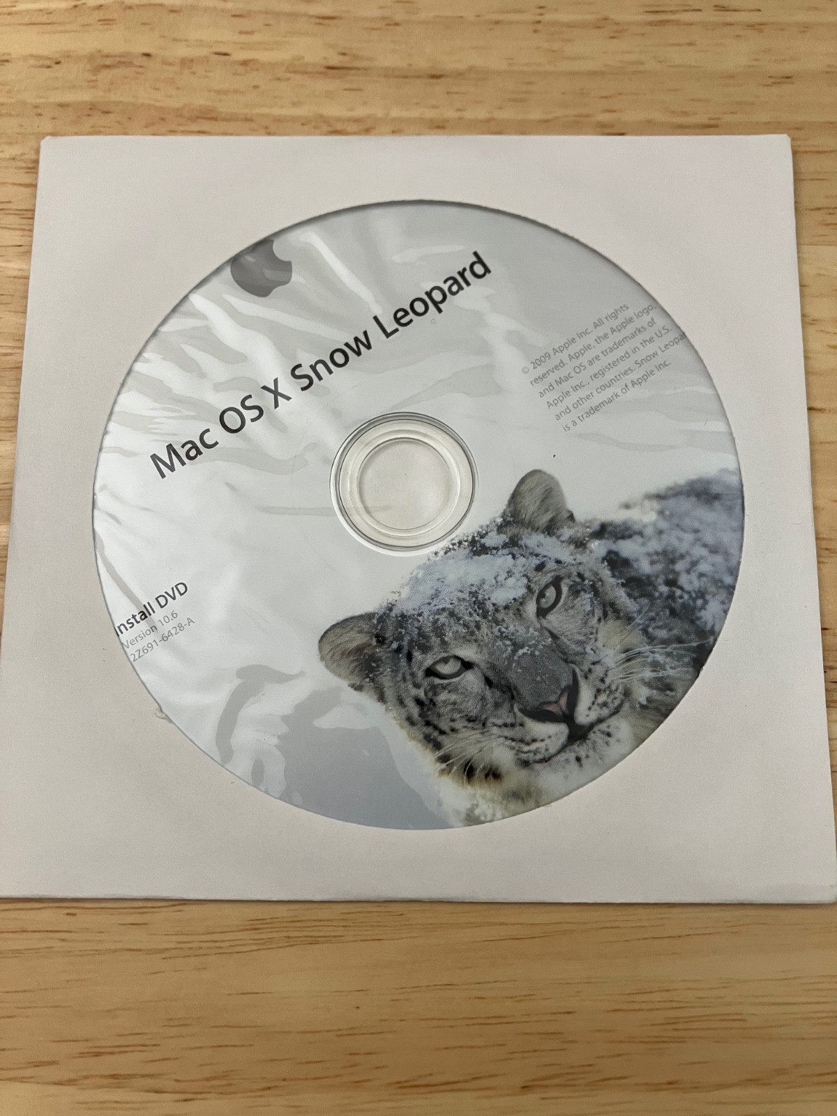 Apple Mac OS X Snow Leopard 10.6 Operating System Installation DVD-ROM