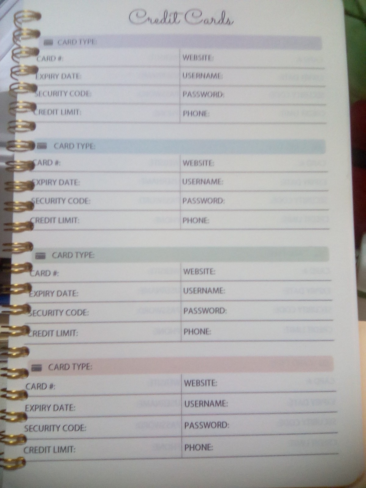 Password Book Seniors Internet Bank Credit Card Software Info Logbook Organizer