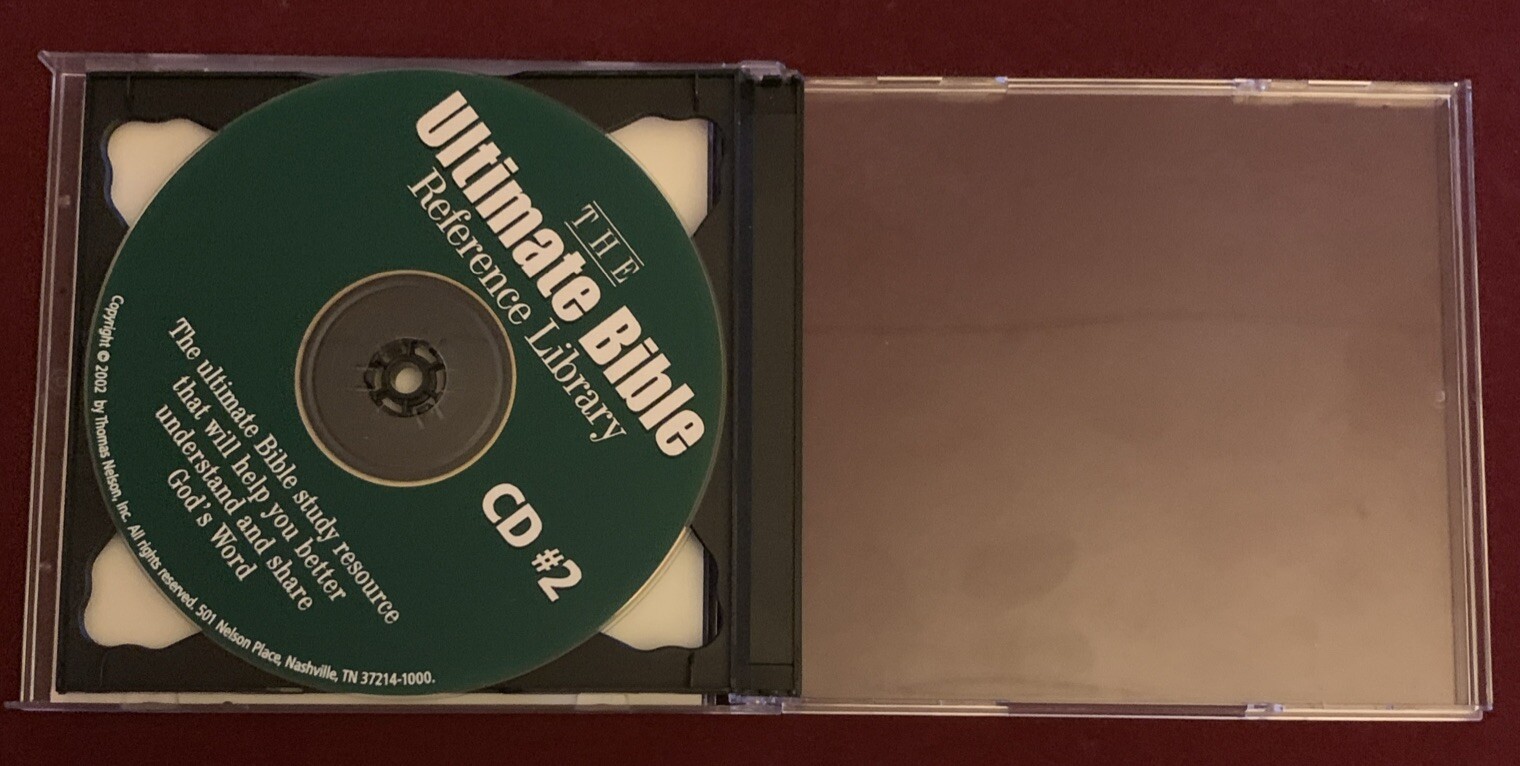 Nelson The Ultimate Bible Reference Library PC CD Set discs 1 and 2