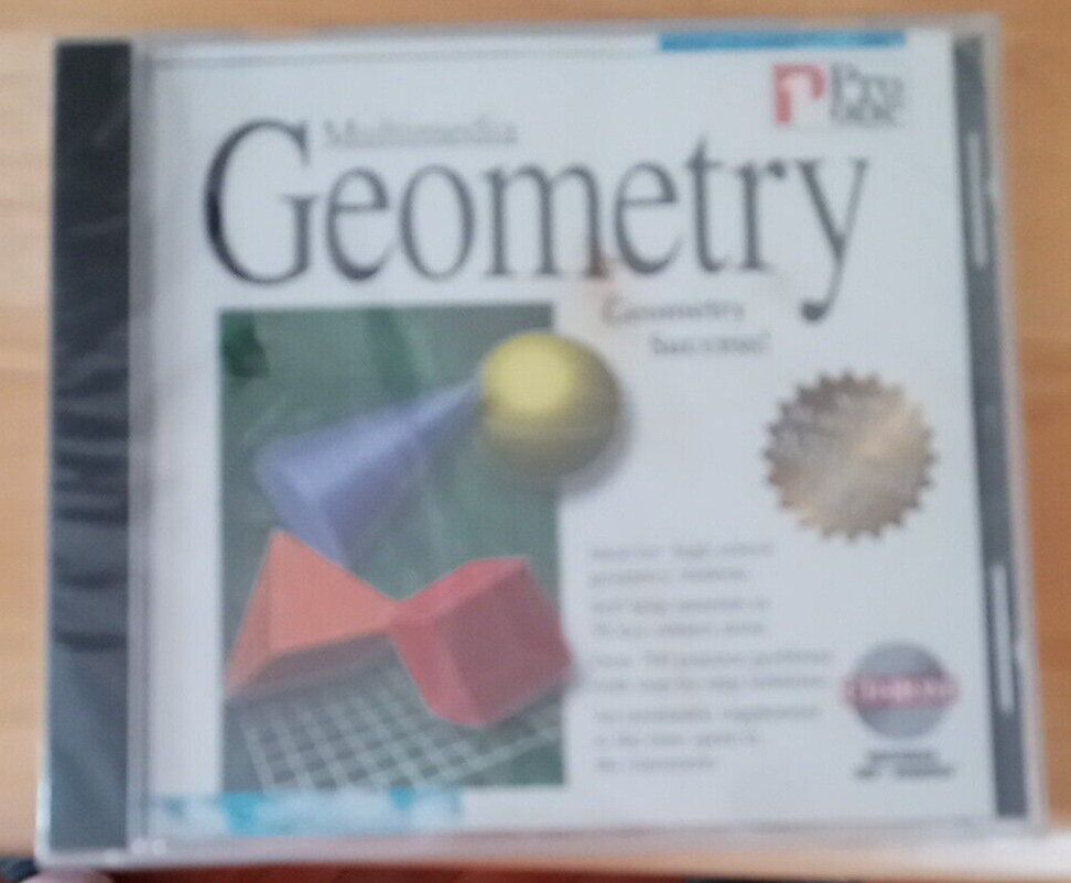 PRO ONE MULTIMEDIA “GEOMETRY” CD-ROM ~ BRAND NEW ~(1)