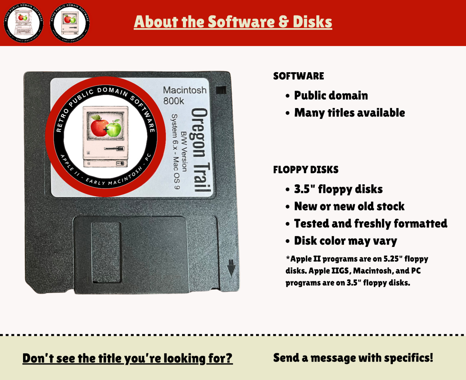 OREGON TRAIL – Early Mac Games on Floppy Disks: Retro / Vintage Software 🍎➕🍏