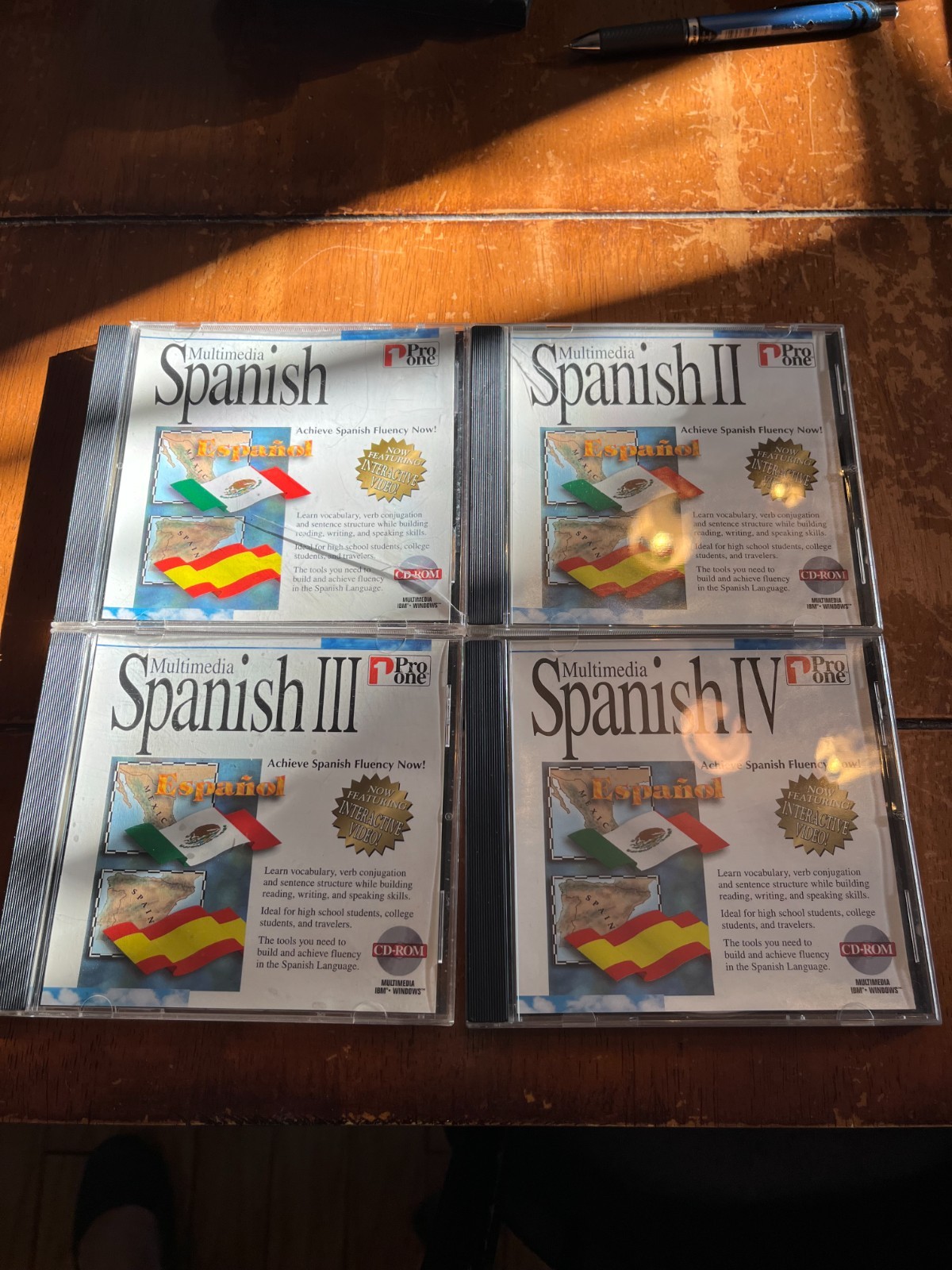 Pro One Spanish I, II, III, IV – 1996 Multimedia