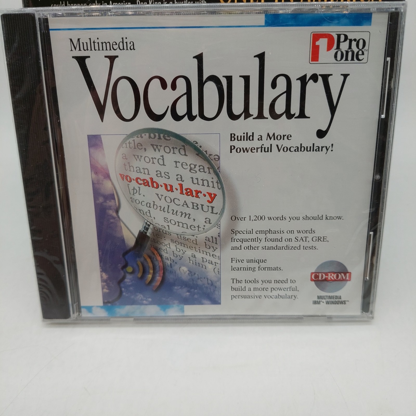 Pro One Multimedia Vocabulary 1996 CD-Rom Sealed