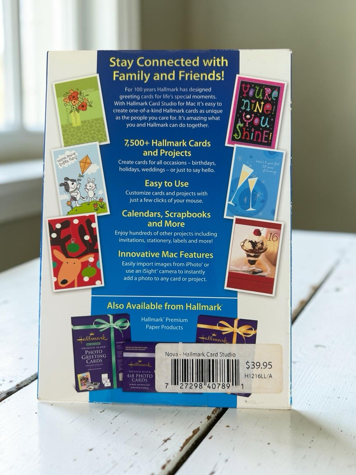 Sealed Hallmark Card Studio Mac DVD Greeting Card Software 7500+ Cards Box