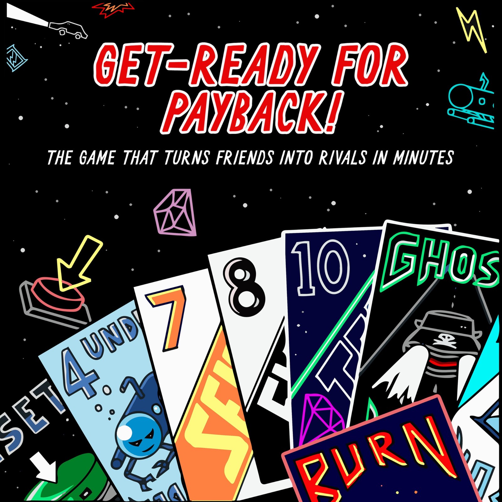 PAYBACK Original Edition – Fun Family Card Games with Betrayal, Strategy & Chaos