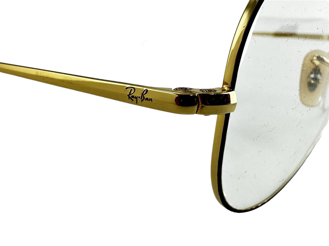 Ray Ban NEW Aviator Matte Black Fashion Frames Gold 58-14-140 Eyeglasses RX6489