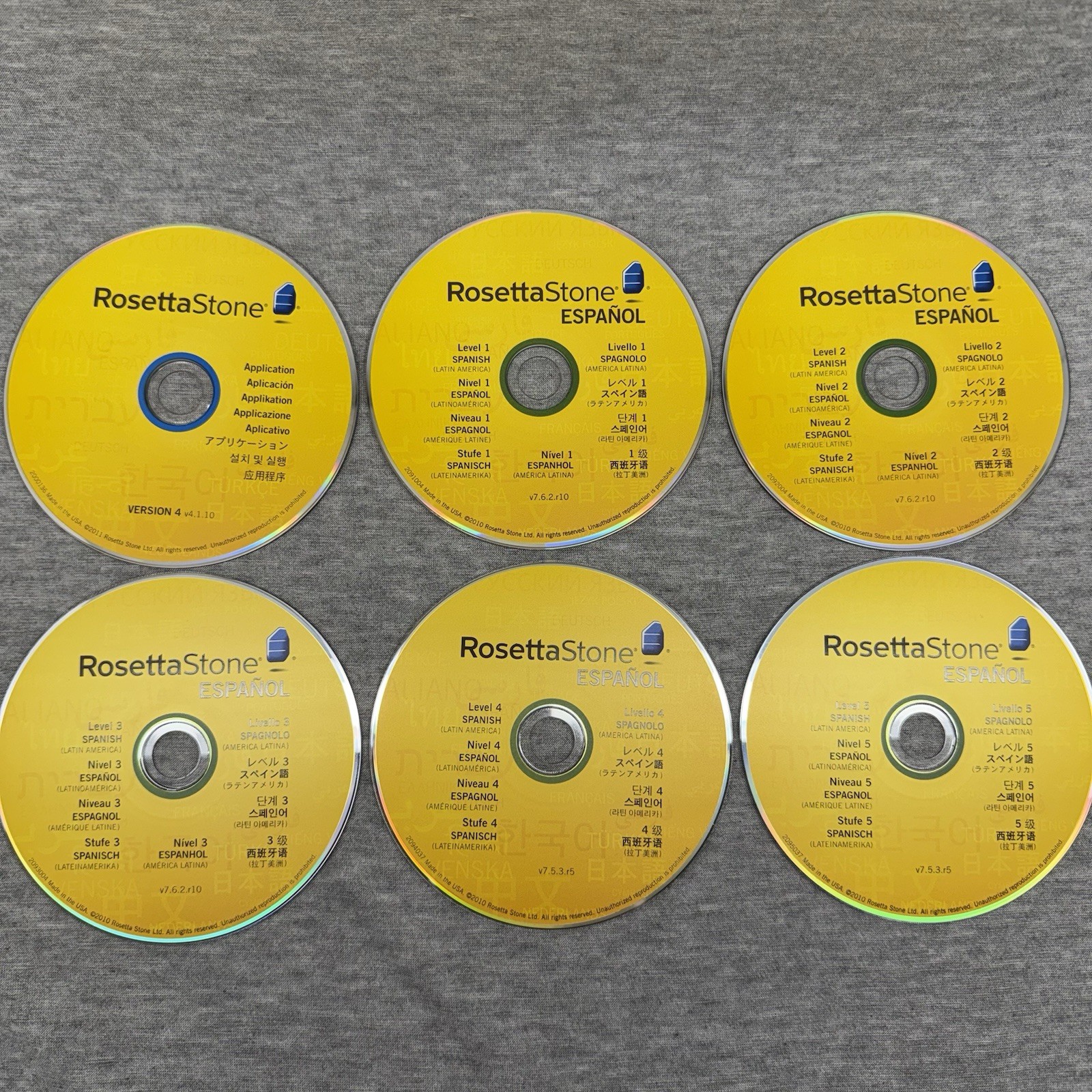 Rosetta Stone Spanish Latin America Version 4 Level 1-5 PC+ MP3 Audio Disc – VGC