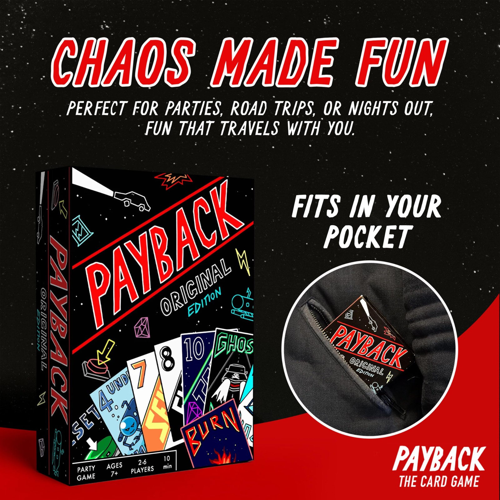 PAYBACK Original Edition – Fun Family Card Games with Betrayal, Strategy & Chaos